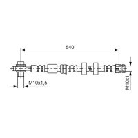 BOSCH 1 987 481 566 Bremsschlauch