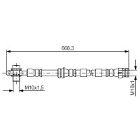 BOSCH 1 987 481 693 Bremsschlauch