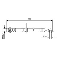 BOSCH 1 987 481 730 Bremsschlauch