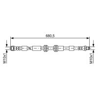 BOSCH 1 987 481 734 Bremsschlauch