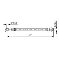 BOSCH 1 987 481 434 Bremsschlauch