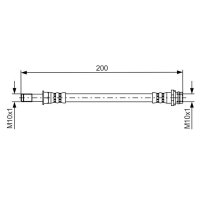BOSCH 1 987 481 443 Bremsschlauch