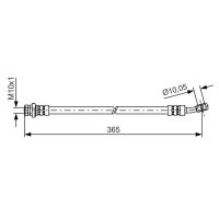 BOSCH 1 987 481 456 Bremsschlauch