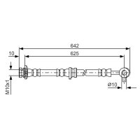 BOSCH 1 987 481 572 Bremsschlauch