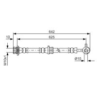 BOSCH 1 987 481 573 Bremsschlauch
