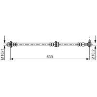 BOSCH 1 987 481 697 Bremsschlauch