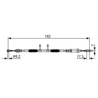 BOSCH 1 987 482 450 Seilzug, Feststellbremse