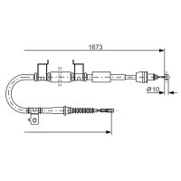 BOSCH 1 987 482 362 Seilzug, Feststellbremse