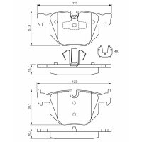 BOSCH 0 986 494 540 Bremsbelagsatz, Scheibenbremse