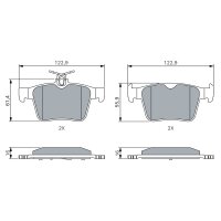 BOSCH 0 986 494 658 Bremsbelagsatz, Scheibenbremse