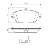 BOSCH 0 986 494 662 Bremsbelagsatz, Scheibenbremse