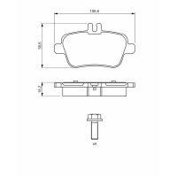 BOSCH 0 986 494 664 Bremsbelagsatz, Scheibenbremse
