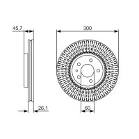 BOSCH 0 986 479 666 Bremsscheibe