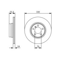 BOSCH 0 986 479 A06 Bremsscheibe