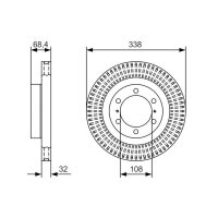BOSCH 0 986 479 A65 Bremsscheibe