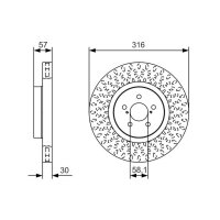 BOSCH 0 986 479 A81 Bremsscheibe