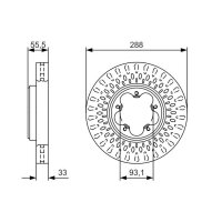 BOSCH 0 986 479 A49 Bremsscheibe