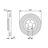 BOSCH 0 986 479 A59 Bremsscheibe