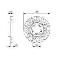 BOSCH 0 986 479 B11 Bremsscheibe