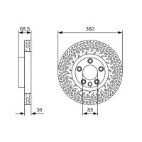 BOSCH 0 986 479 B12 Bremsscheibe