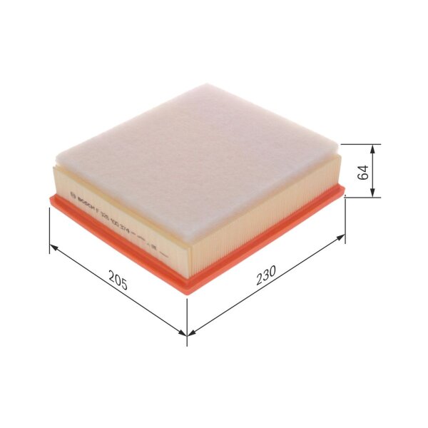 BOSCH F 026 400 374 Luftfilter