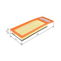 BOSCH F 026 400 346 Luftfilter