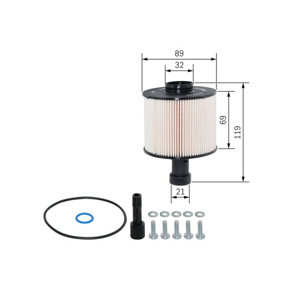 Kraftstofffilter BOSCH F 026 402 825 - 1 Stück