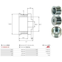 AS-PL AP0045 Riemenscheibe, Generator