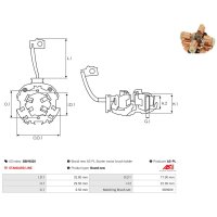 AS-PL SBH9020 Halter, Kohlebürsten