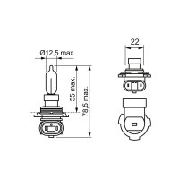 BOSCH 1 987 302 026 Glühlampe, Fernscheinwerfer