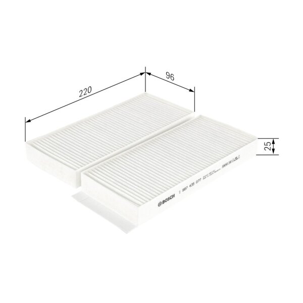 BOSCH 1 987 435 077 Filter, Innenraumluft