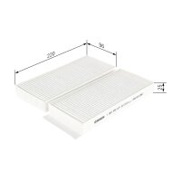 BOSCH 1 987 435 077 Filter, Innenraumluft