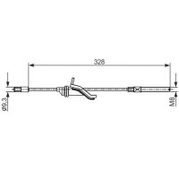 BOSCH 1 987 482 545 Seilzug, Feststellbremse