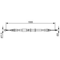 BOSCH 1 987 482 552 Seilzug, Feststellbremse