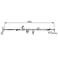 BOSCH 1 987 482 567 Seilzug, Feststellbremse