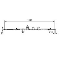 BOSCH 1 987 482 568 Seilzug, Feststellbremse