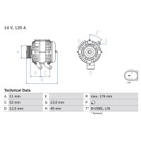 BOSCH 0 986 082 220 Generator