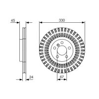 BOSCH 0 986 479 C94 Bremsscheibe