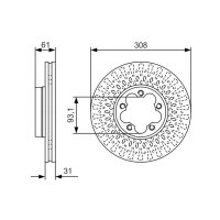 BOSCH 0 986 479 C99 Bremsscheibe