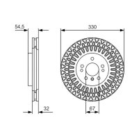 BOSCH 0 986 479 D08 Bremsscheibe