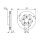 BOSCH 0 986 479 D22 Bremsscheibe