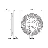 BOSCH 0 986 479 D26 Bremsscheibe