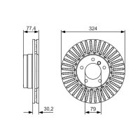 BOSCH 0 986 479 D39 Bremsscheibe
