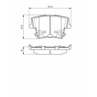 BOSCH 0 986 494 678 Bremsbelagsatz, Scheibenbremse
