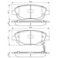 BOSCH 0 986 494 682 Bremsbelagsatz, Scheibenbremse
