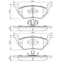 BOSCH 0 986 494 683 Bremsbelagsatz, Scheibenbremse