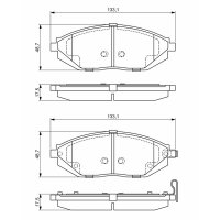 BOSCH 0 986 494 684 Bremsbelagsatz, Scheibenbremse