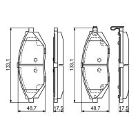 BOSCH 0 986 494 684 Bremsbelagsatz, Scheibenbremse