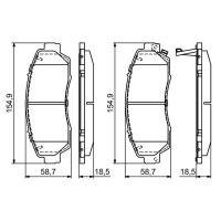 BOSCH 0 986 494 685 Bremsbelagsatz, Scheibenbremse