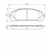BOSCH 0 986 494 686 Bremsbelagsatz, Scheibenbremse